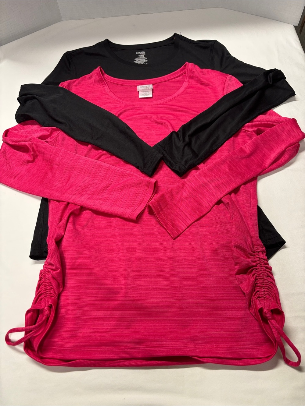Lot of 2. Women’s Long-Sleeve Crewneck WorkoutTees